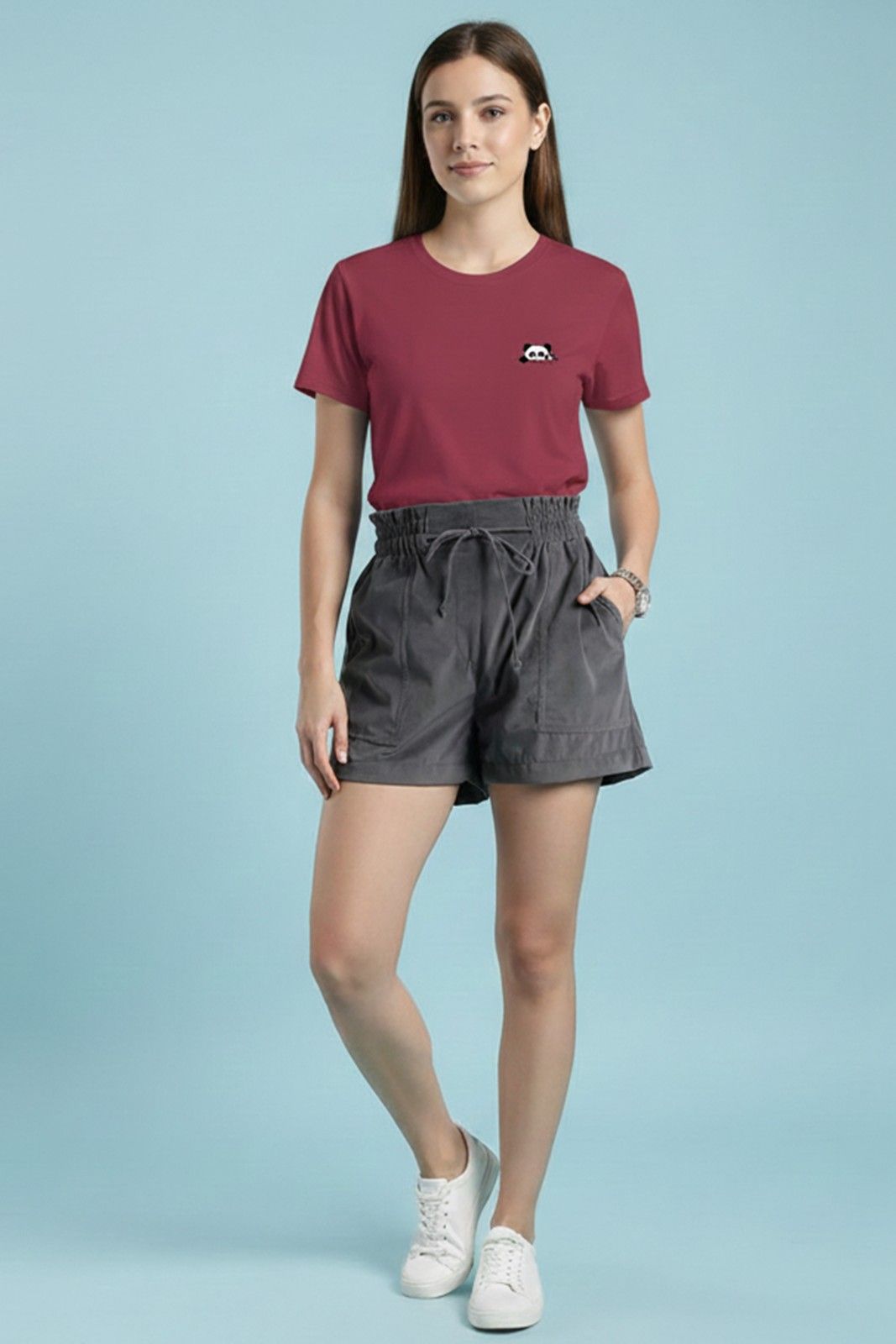 PANDA GRAPHIC PRINTED REGULAR T-SHIRT