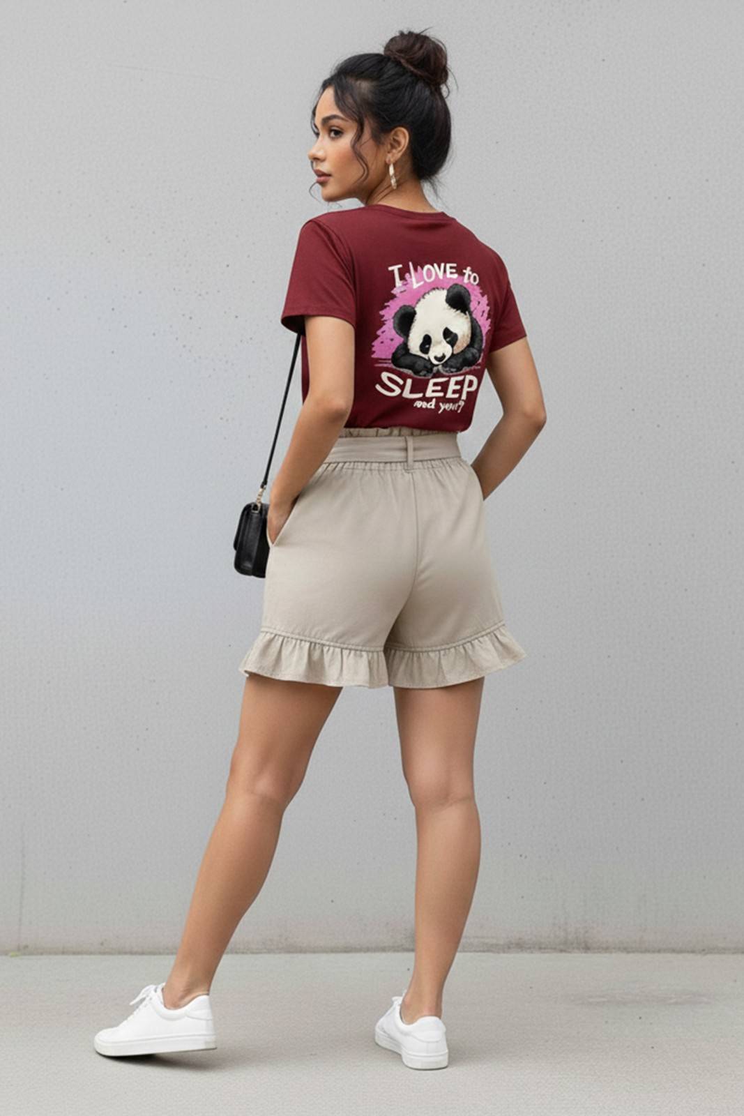 PANDA GRAPHIC PRINTED REGULAR T-SHIRT