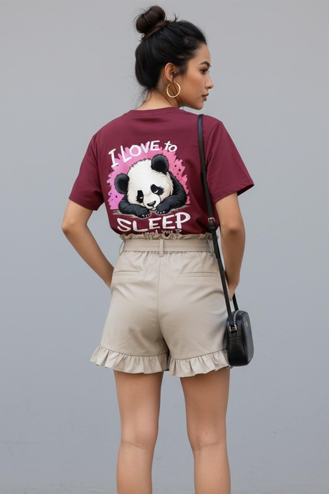 PANDA GRAPHIC PRINTED REGULAR T-SHIRT