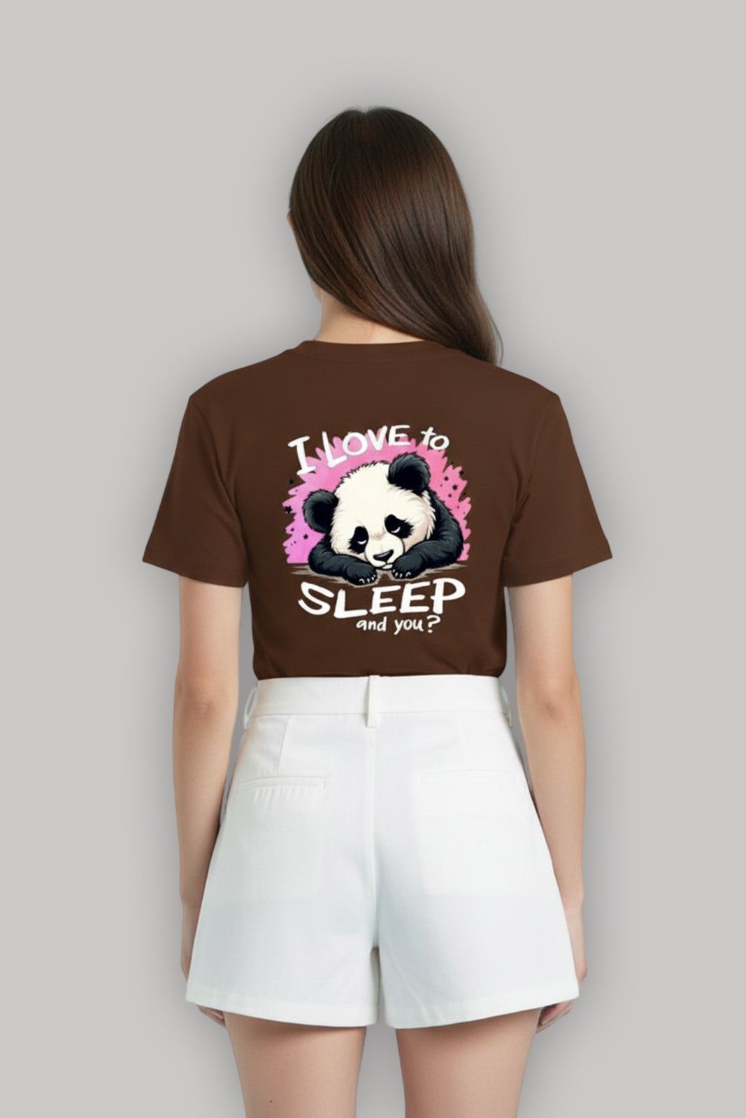 PANDA GRAPHIC PRINTED REGULAR T-SHIRT