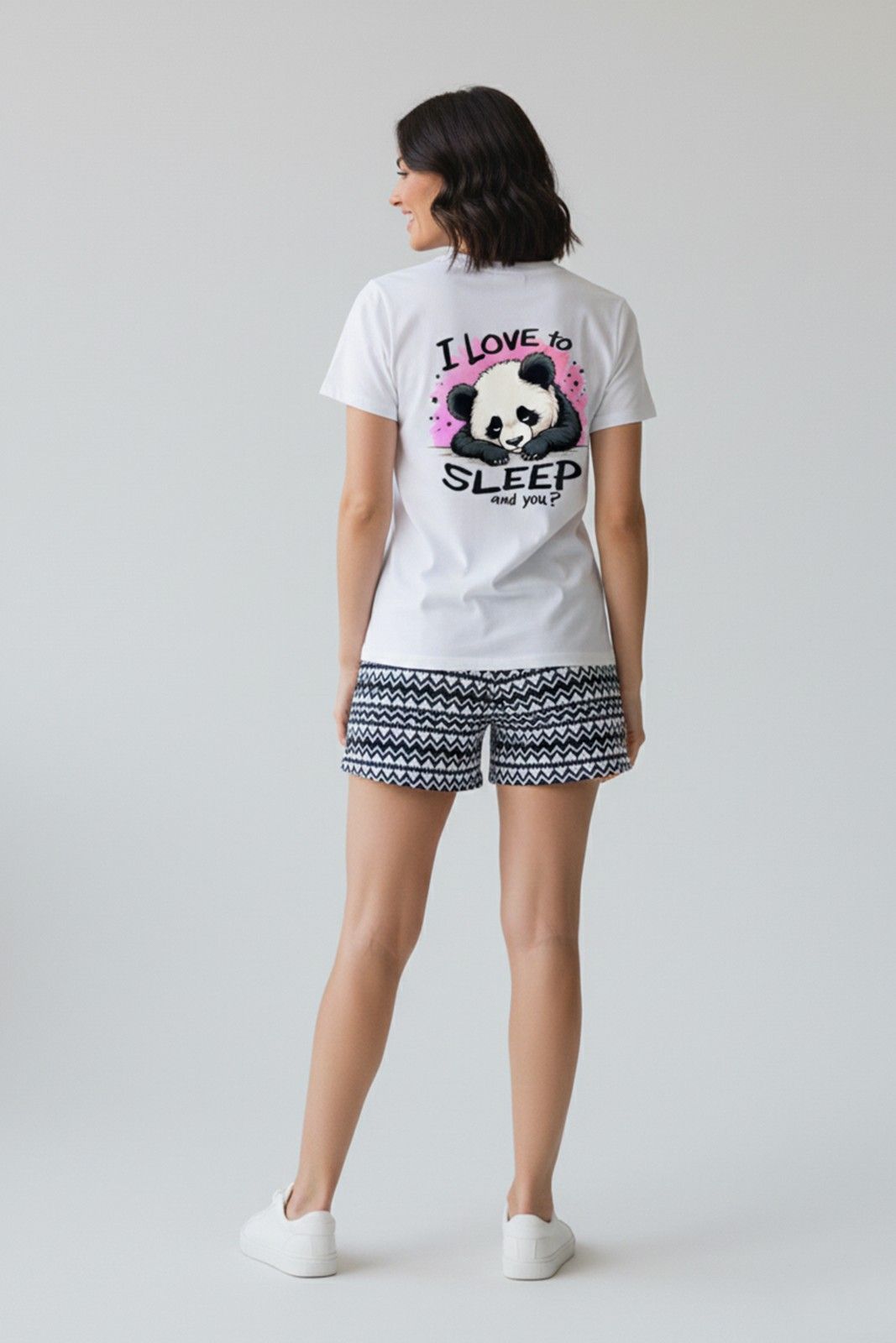 PANDA GRAPHIC PRINTED REGULAR T-SHIRT