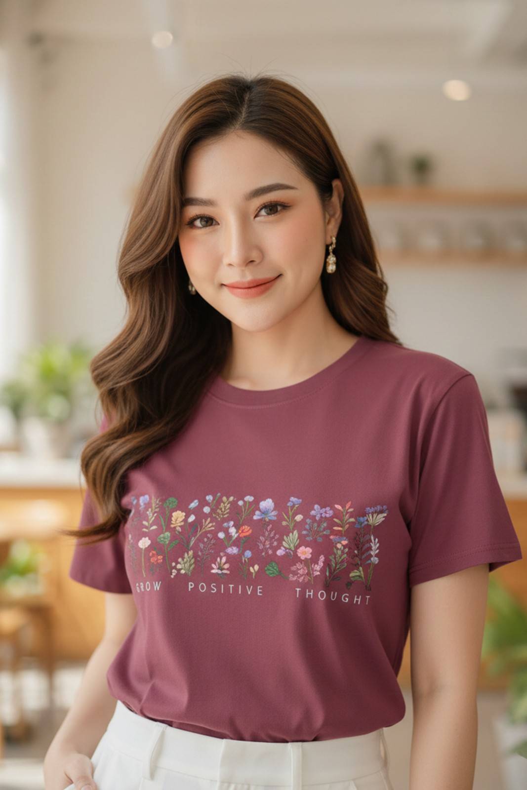 BOTANICAL GRAPHIC PRINTED REGULAR T-SHIRT