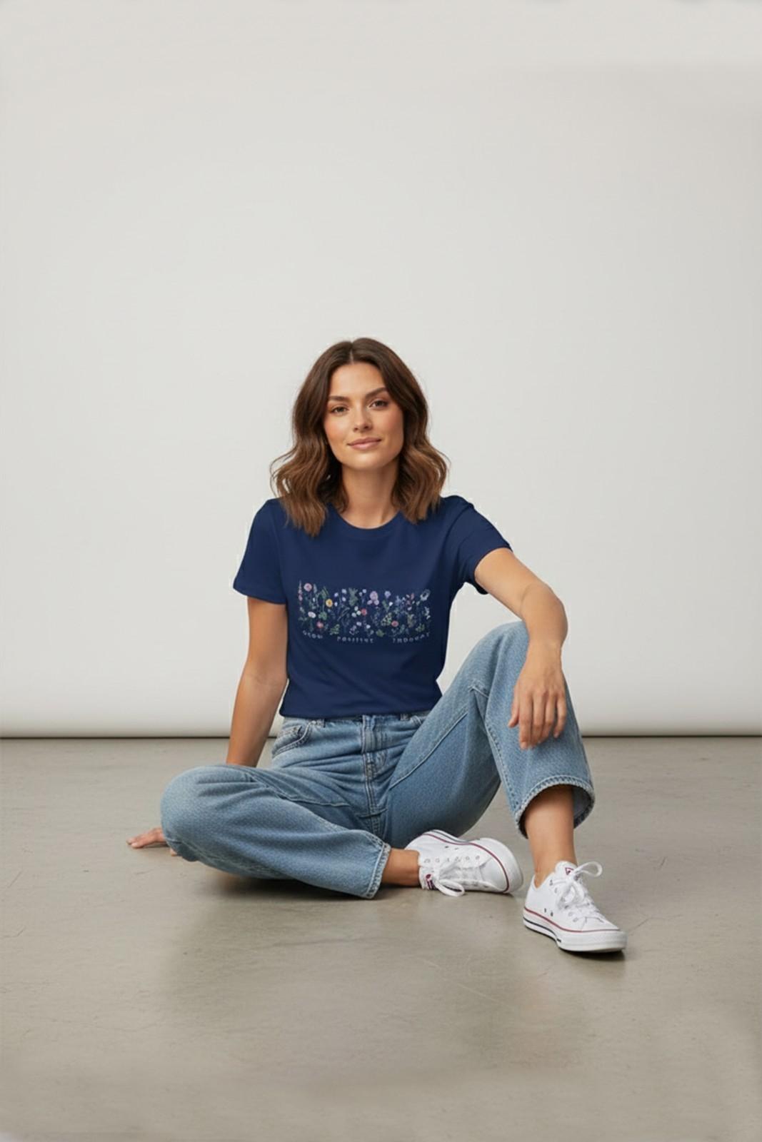 BOTANICAL GRAPHIC PRINTED REGULAR T-SHIRT