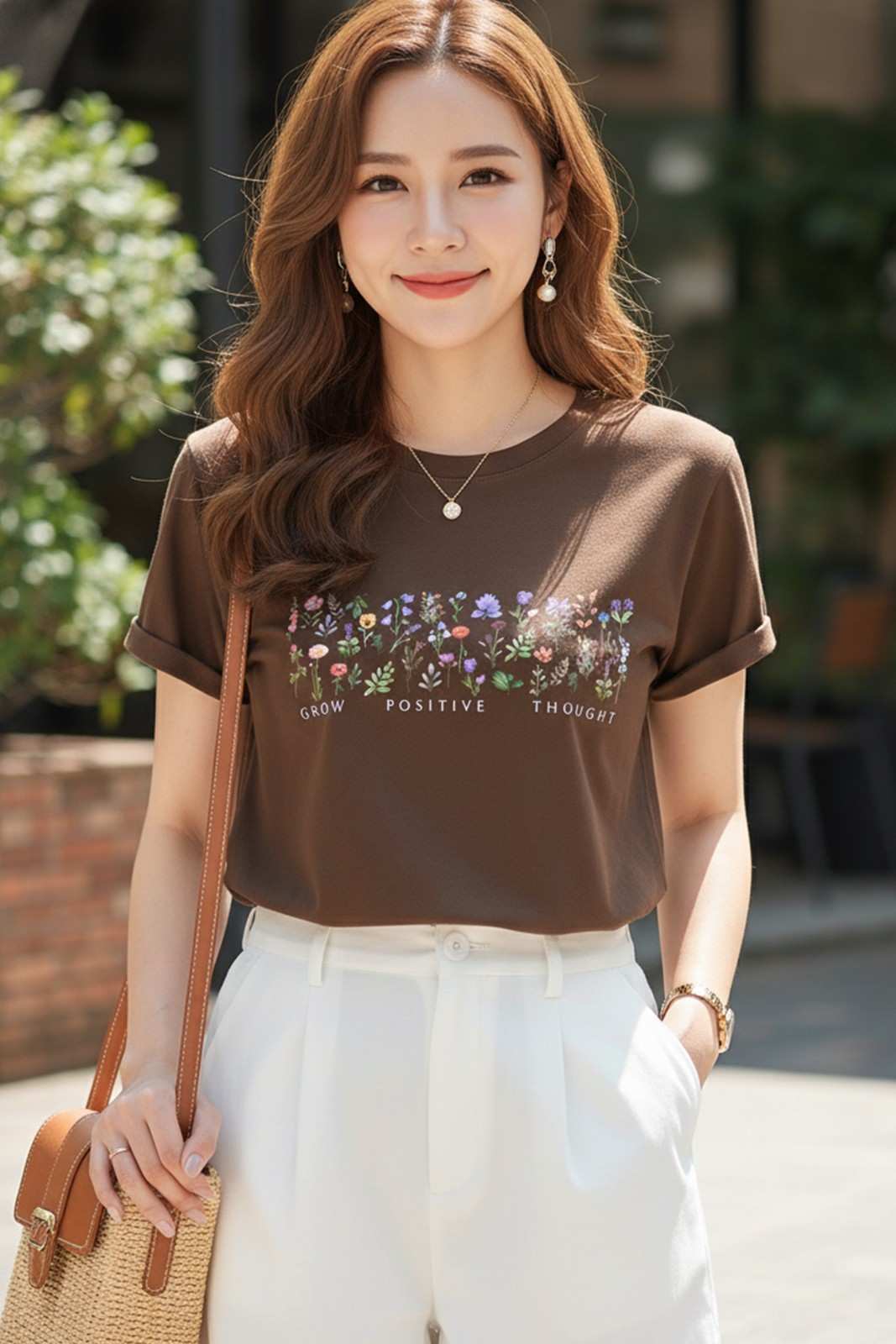 BOTANICAL GRAPHIC PRINTED REGULAR T-SHIRT