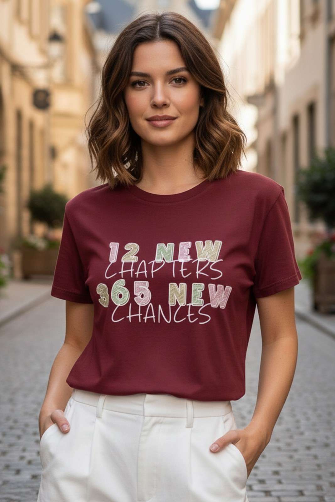 NEW YEAR GRAPHIC PRINTED REGULAR T-SHIRT