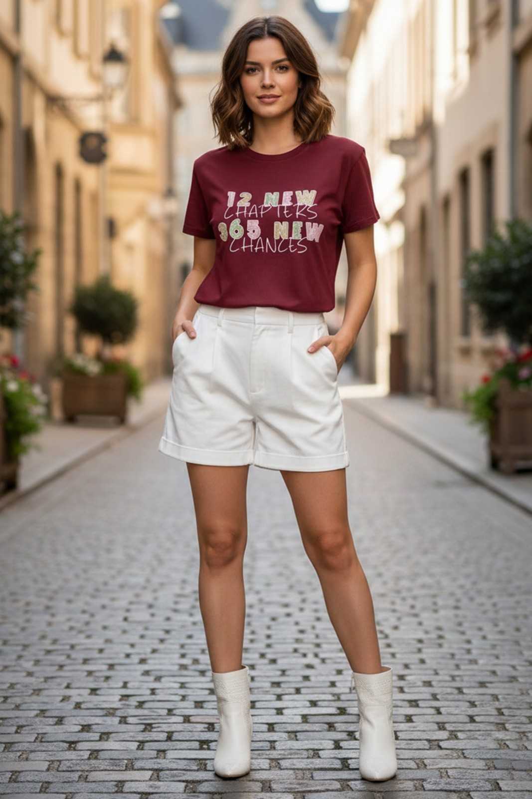 NEW YEAR GRAPHIC PRINTED REGULAR T-SHIRT