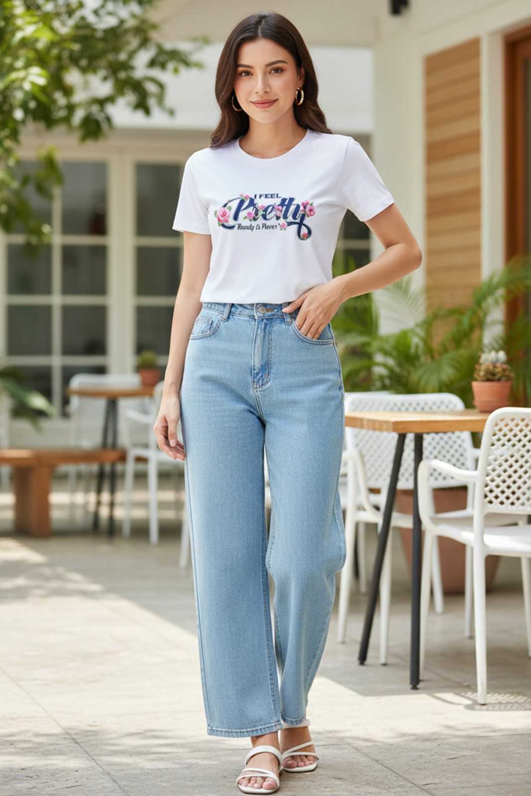 PREETY GRAPHIC PRINTED REGULAR T-SHIRT