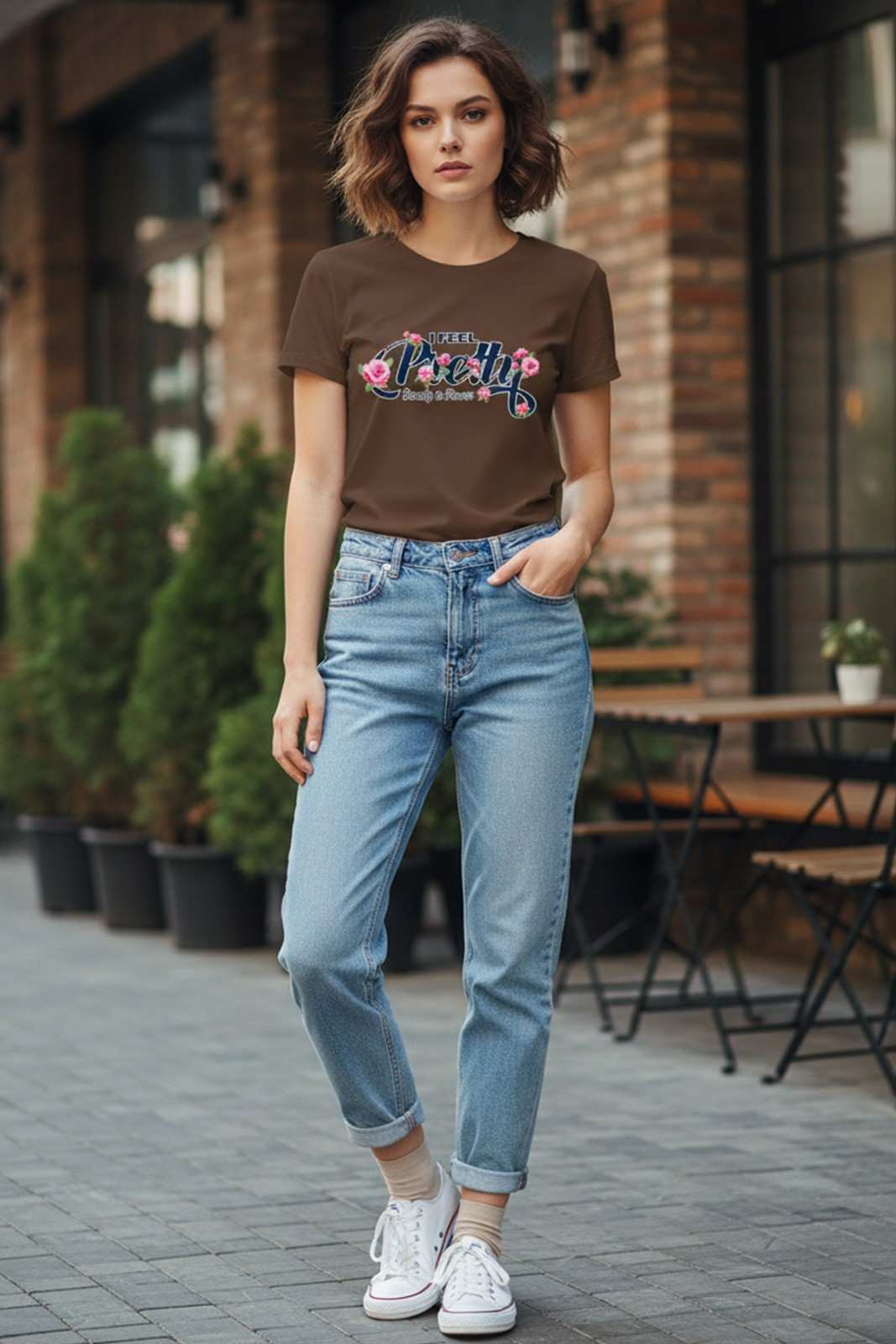 PREETY GRAPHIC PRINTED REGULAR T-SHIRT