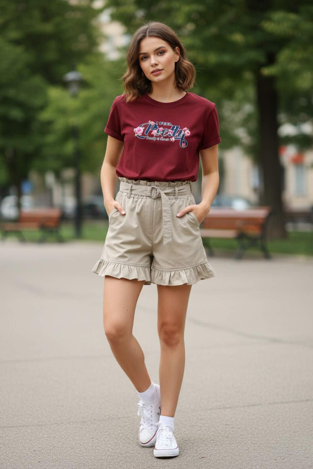 PREETY GRAPHIC PRINTED REGULAR T-SHIRT