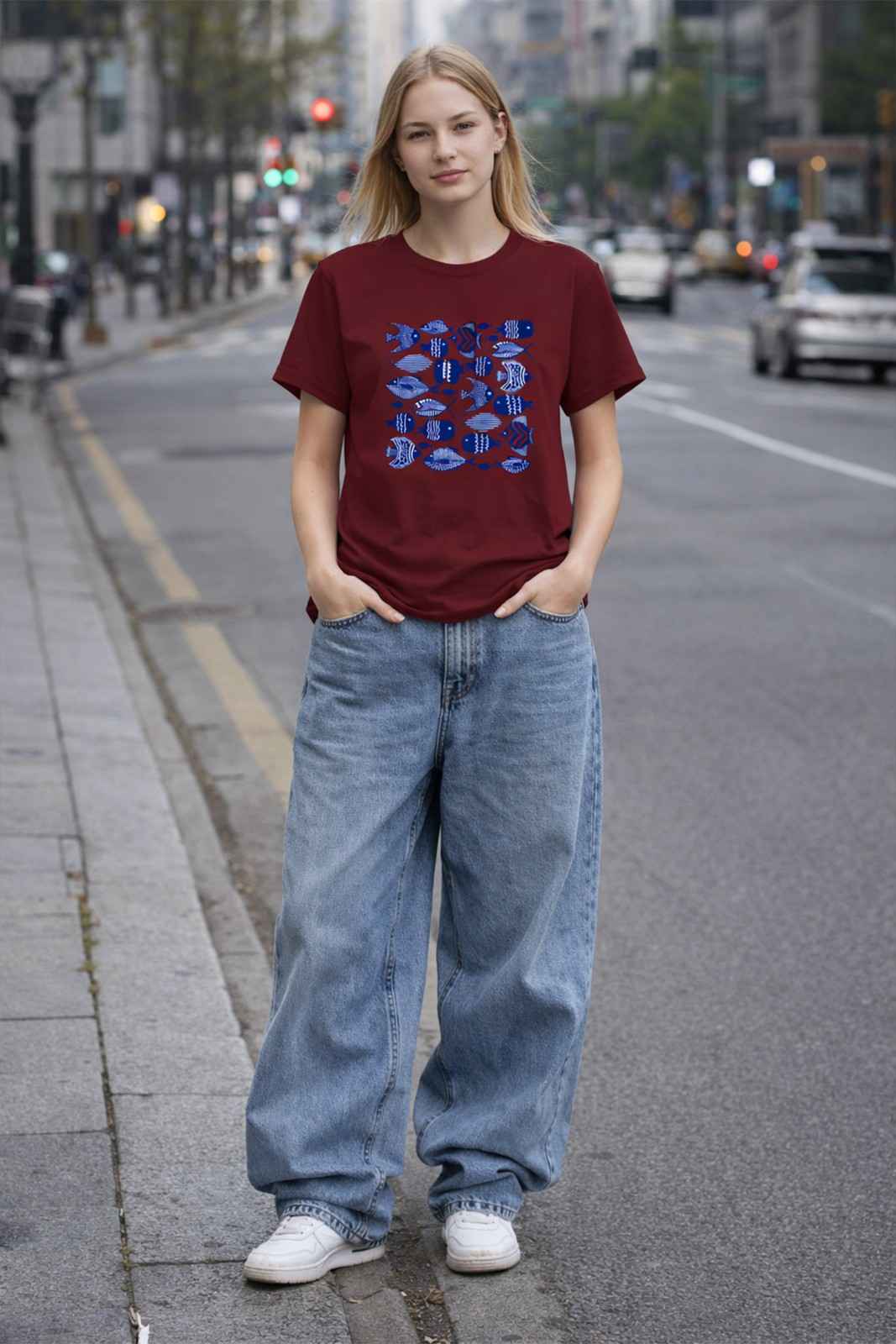 FISH GRAPHIC PRINTED TEE