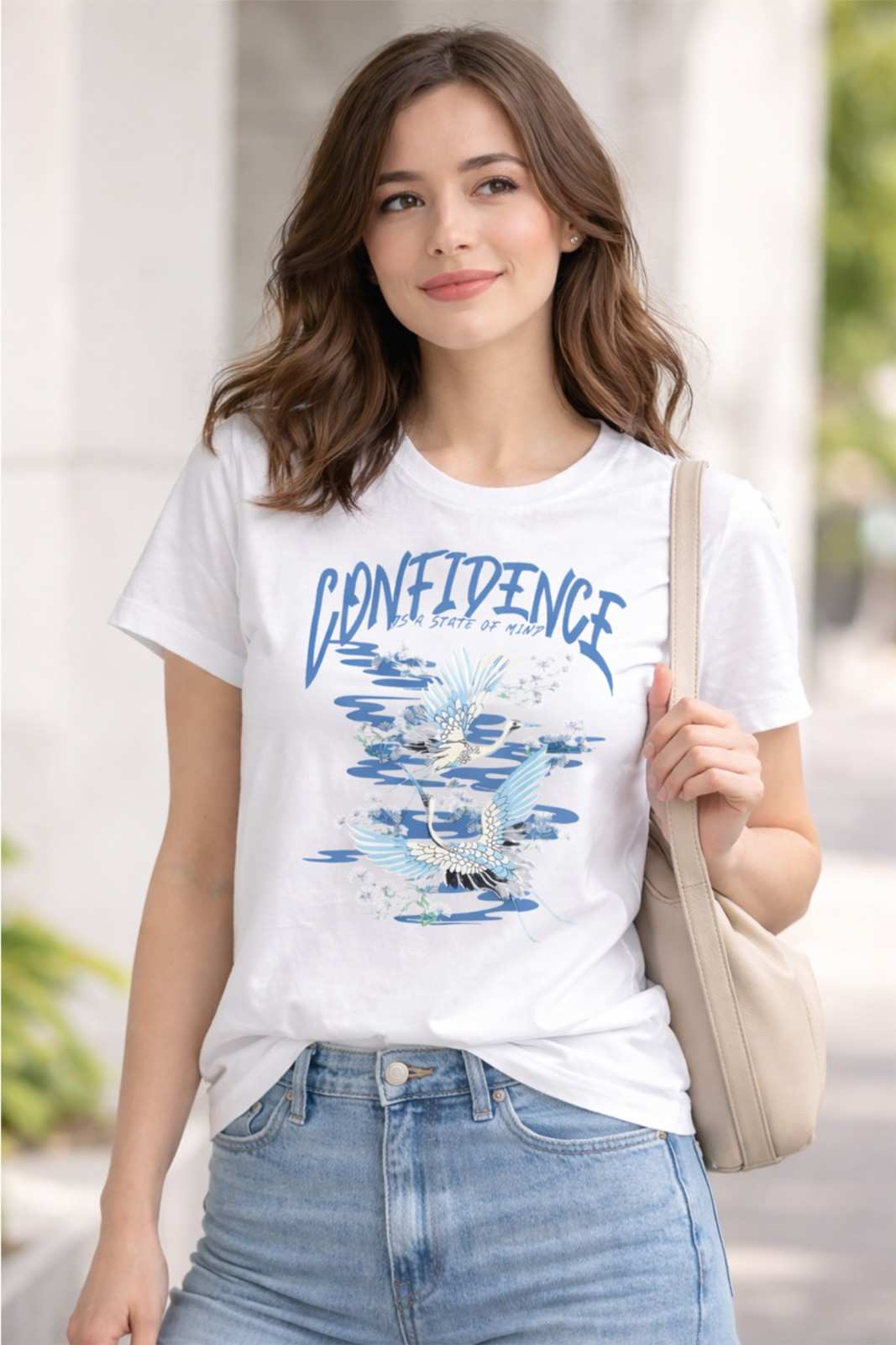 CONFIDENCE GRAPHIC PRNITED REGULAR TEE