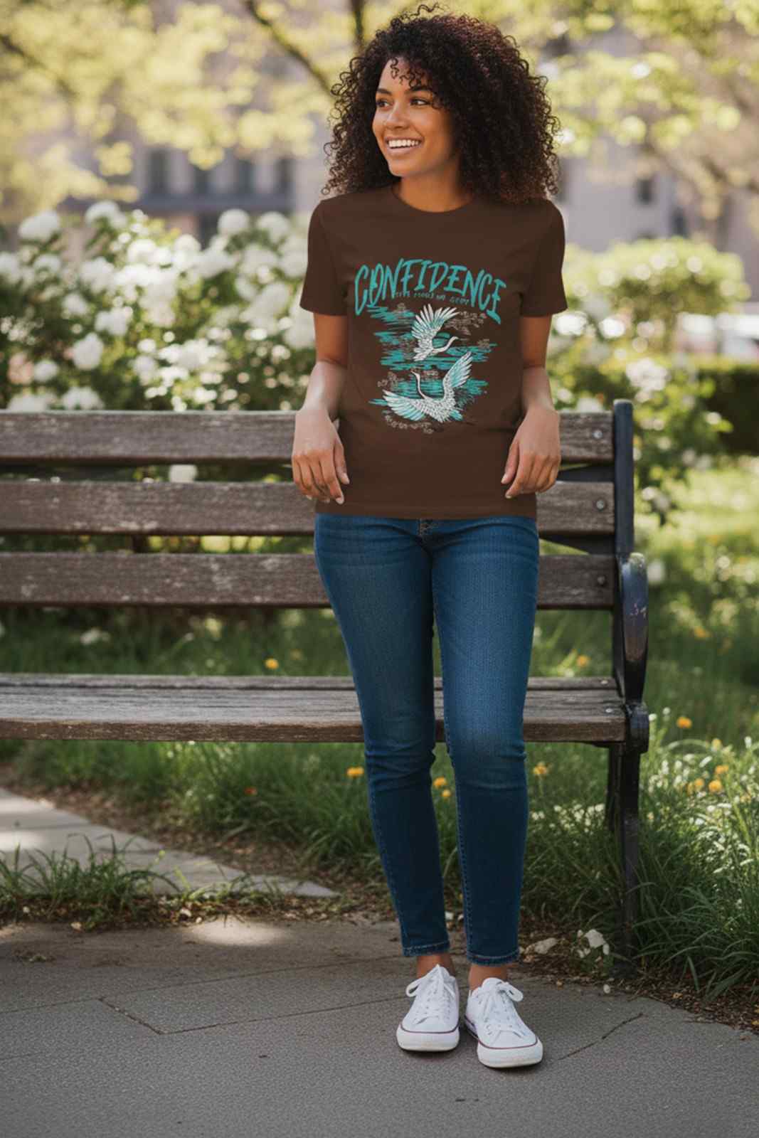 CONFIDENCE GRAPHIC PRNITED REGULAR TEE