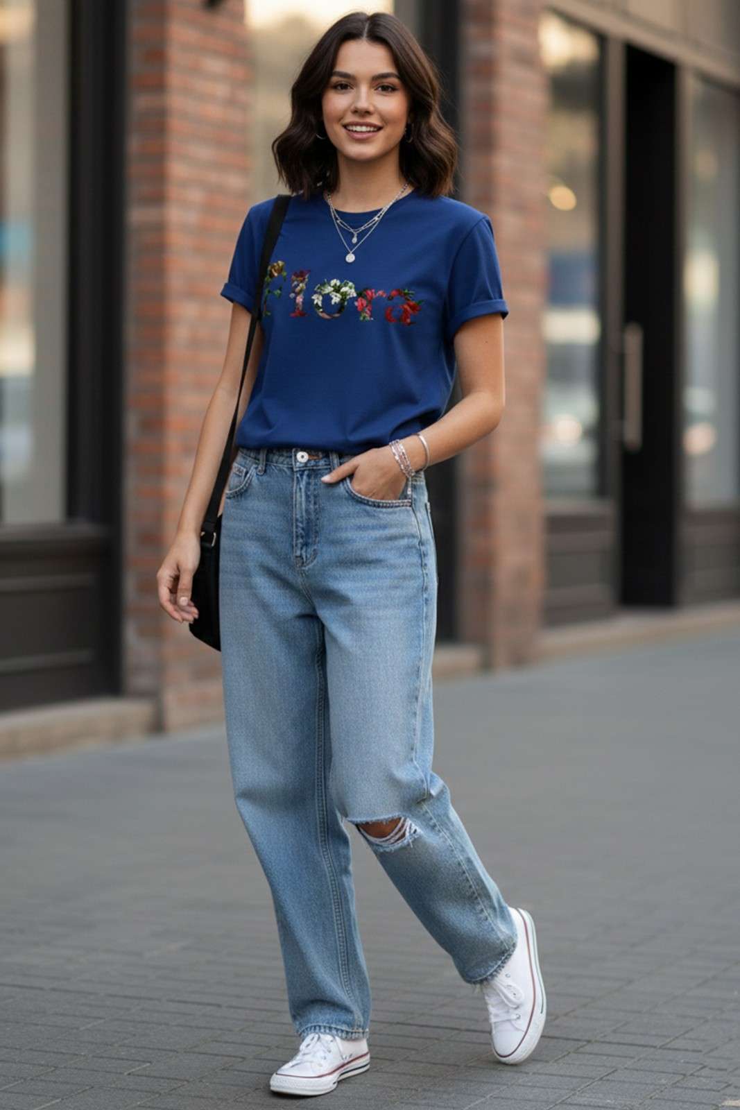 FLORA GRAPHIC PRINTED REGULAR TEE