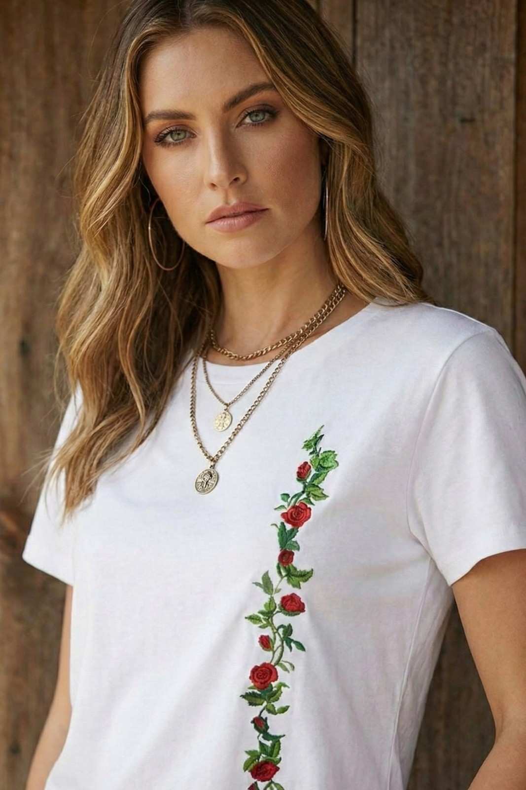 FLOWER LINE PRINTED REGULAR TEE