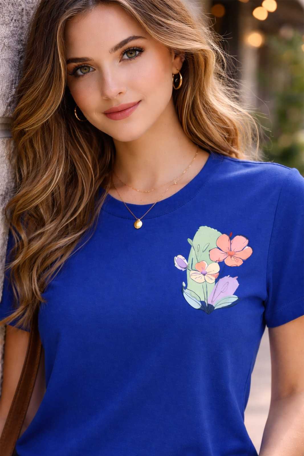 FLORAL PRINT REGULAR T-SHIRT
