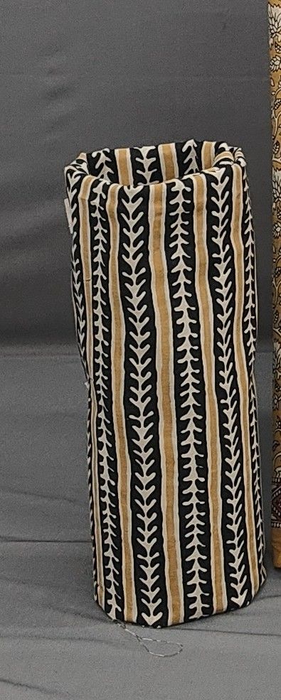 Mustard Yellow Block Print Unstitched Cotton Suit - Winnxi