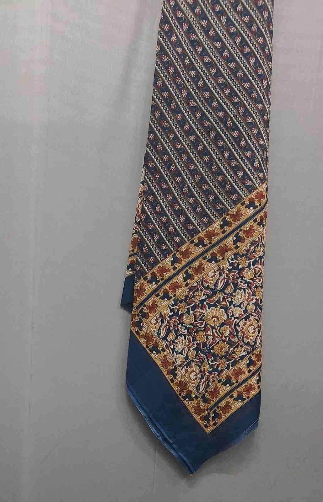 Classic Floral Cotton Unstitched Suit Set with Printed Dupatta