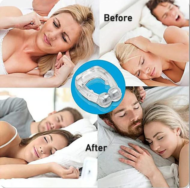 Anti-Snore Nose Clip for Heavy Snorers – Magnetic Silicone Snore Stopper