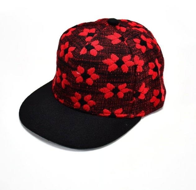 Floral Pattern Snapback Cap – Trendy Casual Hat